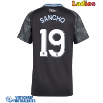 Aston Villa Jadon Sancho #19 Replica Away Shirt Ladies 2025-26 Short Sleeve